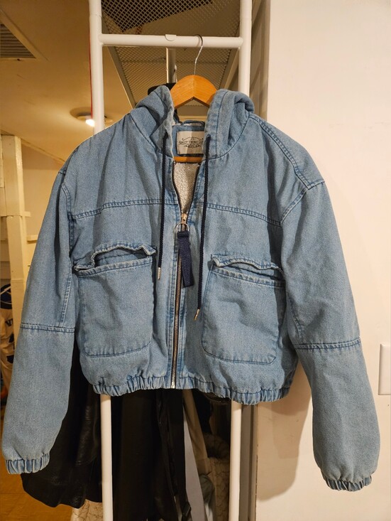Ashley Vintage Charm Other - Light Blue Hooded Kids Jean Jacket - [Brand Unspecified]